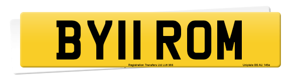 Registration number BY11 ROM